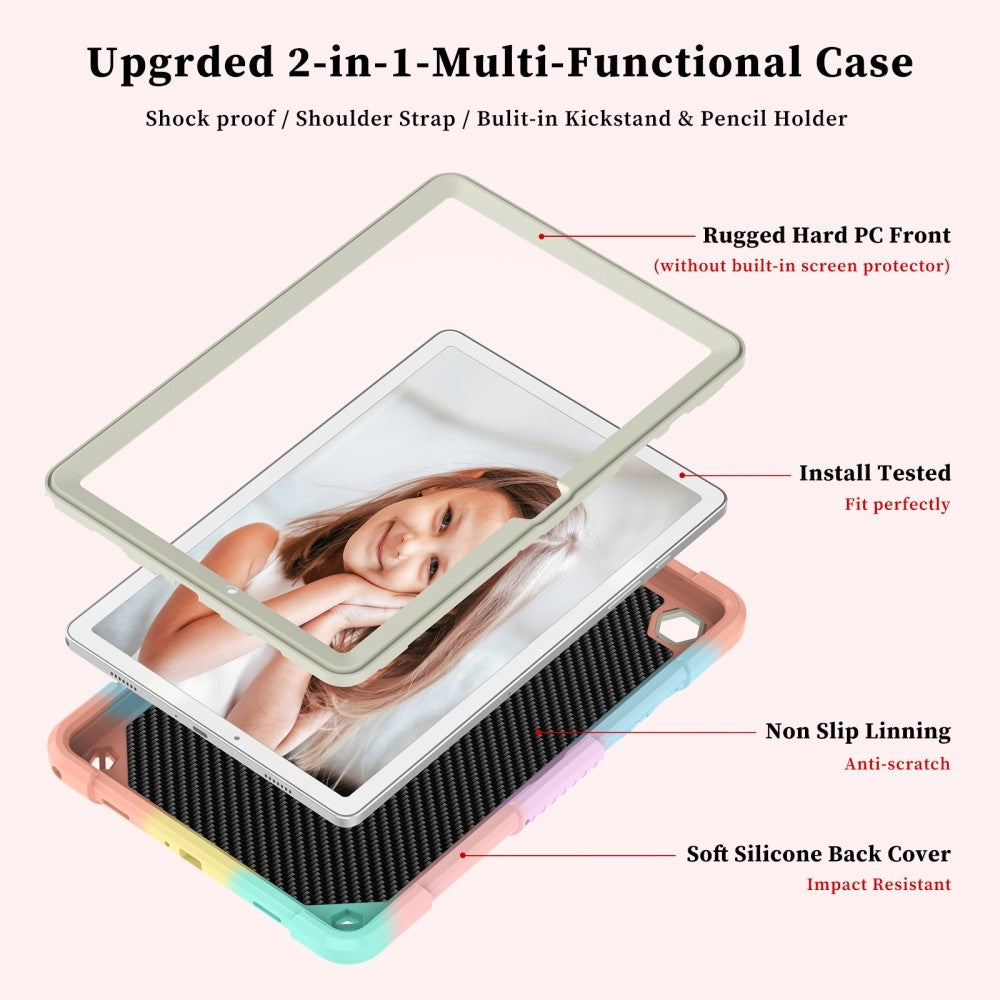 Butterfly Shockproof Hybrid Case Compatible with Samsung Galaxy Tab A9 Plus 463 V1237-ZY-203-2753