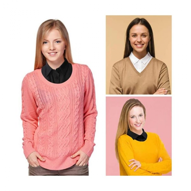pcs women's collar insert women, removable collar V1237-ZY-203-2759