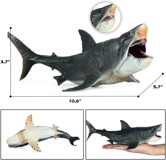 Large Megalodon Shark Toy, Plastic Sea Animal Figure, Realistic Sea Monster Toy Figure V1237-ZY-203-2797