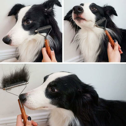 Coat King Dog and Cat Brush, Pet Grooming Comb Deshedding Rake Significantly Reduces Shedding V1237-ZY-203-2806
