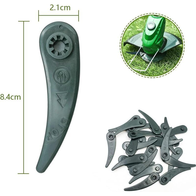 24-pack Bosch Grass Trimmer Blades for Bosch Durablade Art 23-18 LI Art 26-18 LI Grass Trimmers, Replacement V1237-ZY-203-2814