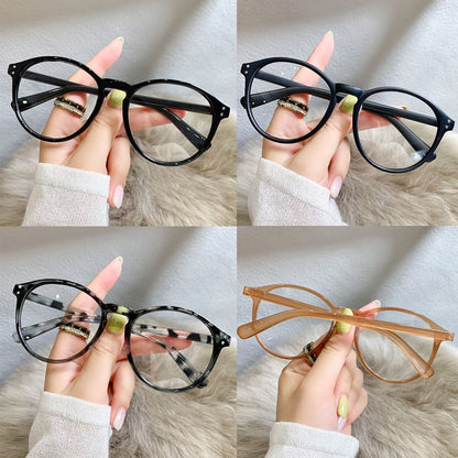 Brown Black Leopard Print Anti Blue Light Glasses Women Men Computer Glasses leopard print V1237-ZY-203-2821