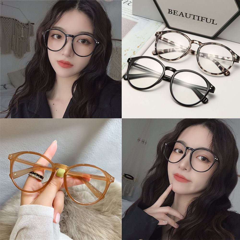 Brown Black Leopard Print Anti Blue Light Glasses Women Men Computer Glasses leopard print V1237-ZY-203-2821
