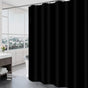 Black Shower Curtain Solid Color Waterproof Mildew Resistant Shower Cu V1237-ZY-203-2822