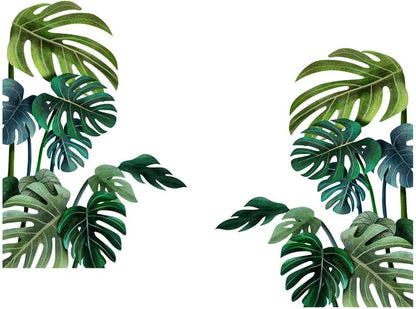 Green Plant Wall Sticker Tropical Wall Sticker, Plant Stickers, DIY V1237-ZY-203-2835