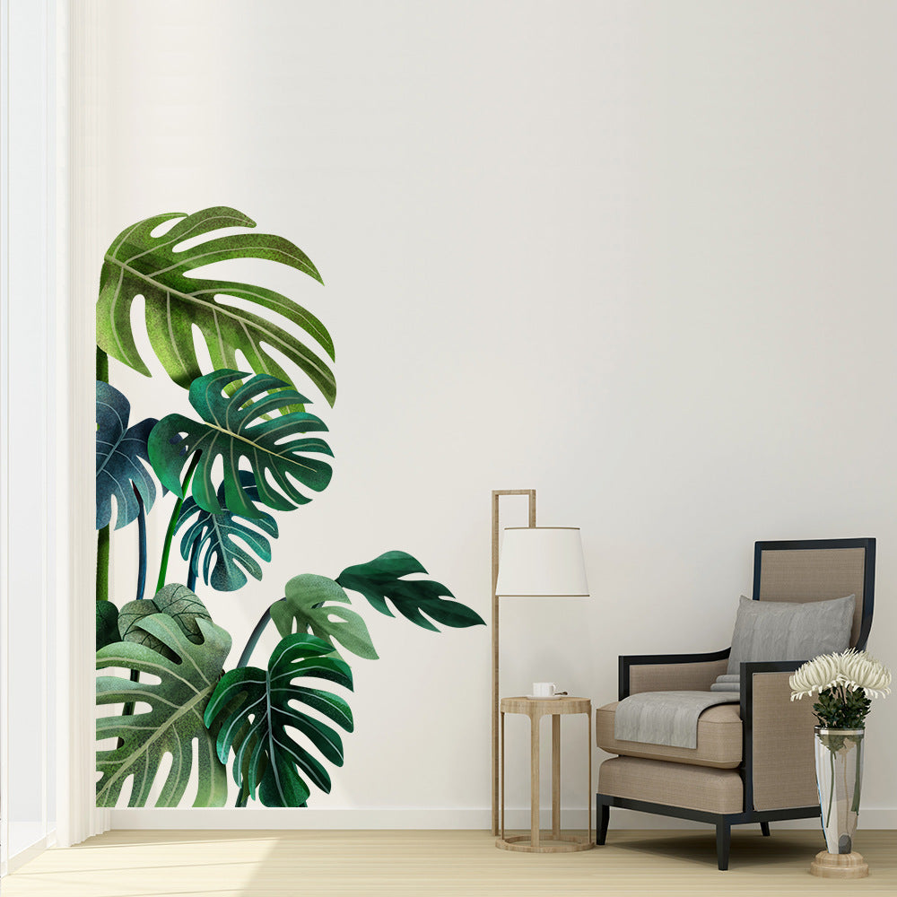 Green Plant Wall Sticker Tropical Wall Sticker, Plant Stickers, DIY V1237-ZY-203-2835