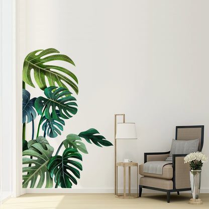 Green Plant Wall Sticker Tropical Wall Sticker, Plant Stickers, DIY V1237-ZY-203-2835