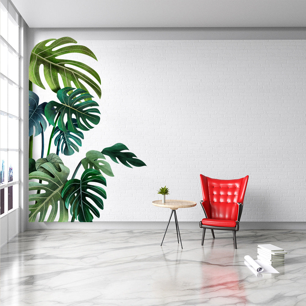 Green Plant Wall Sticker Tropical Wall Sticker, Plant Stickers, DIY V1237-ZY-203-2835