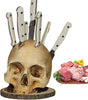 Skull Knife Holder, Horror Head Shaped Knife Holder, Knife Storage for Kitchen Countertop, Kitchen Skeleton V1237-ZY-203-2852