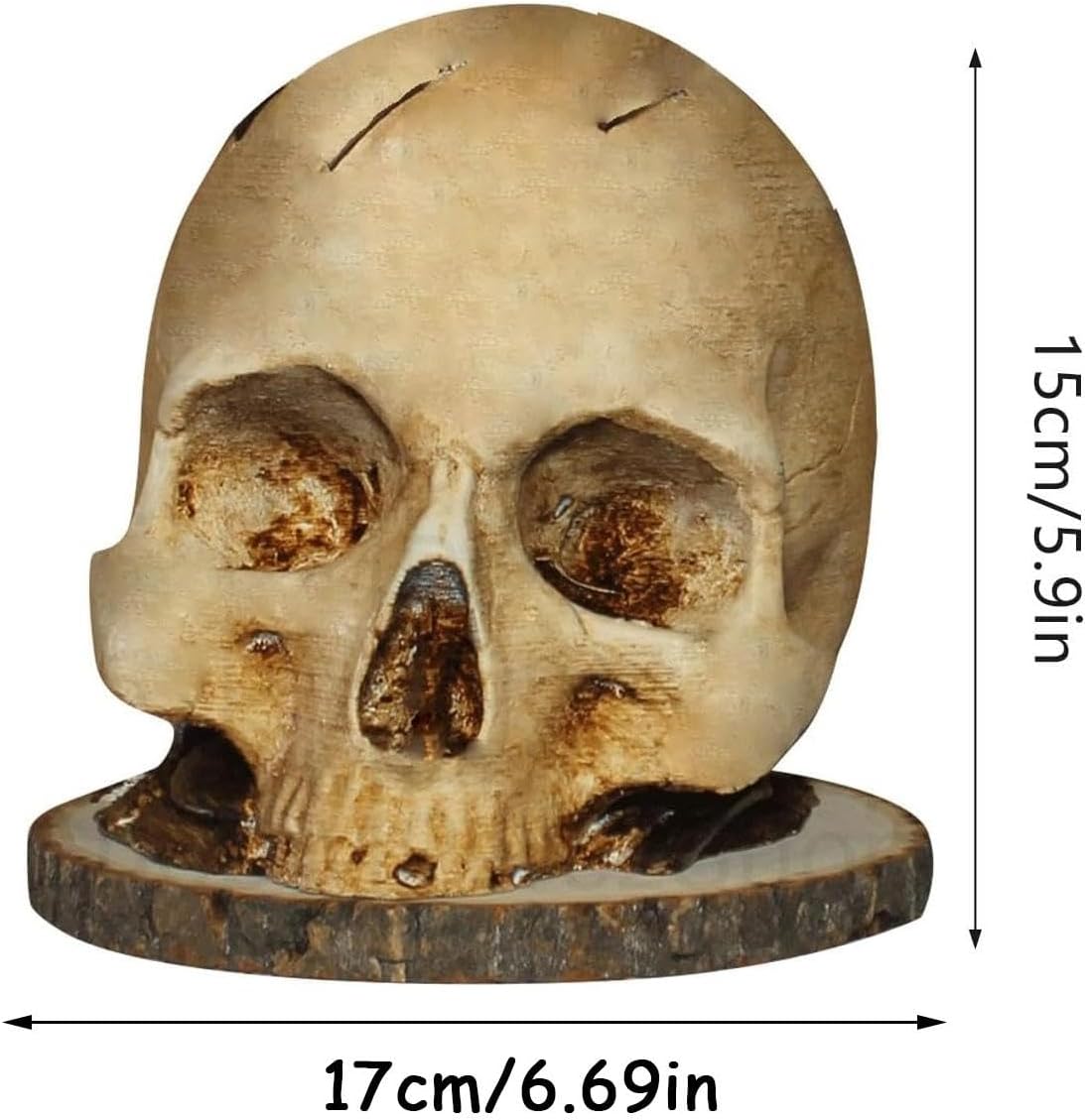 Skull Knife Holder, Horror Head Shaped Knife Holder, Knife Storage for Kitchen Countertop, Kitchen Skeleton V1237-ZY-203-2852