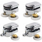 Shower Door Roller, 4pcs Double Shower Door Rollers Sliding Door Wheel Replacement for Shower Enclosure for V1237-ZY-203-2877