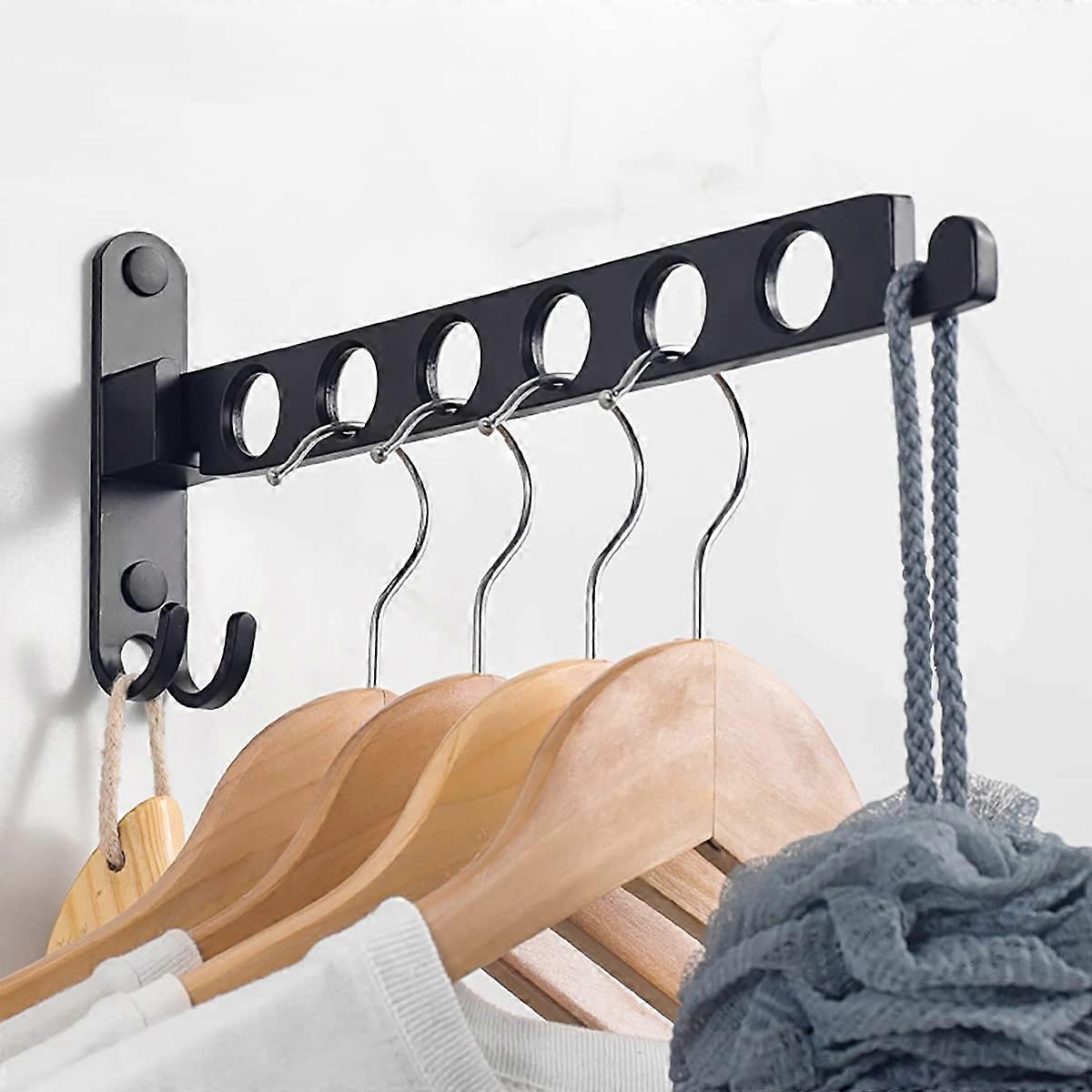 Foldable Clothes Hook, Wall Mounted Clothes Rack, Wall Hook, Foldable Hook for Balcony, Bathroom, Laundry V1237-ZY-203-2883