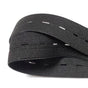 Elastic buttonhole tape, practical and versatile black elastic band, width: 2.5 cm Width: 2.5cm-yux Width: V1237-ZY-203-2892
