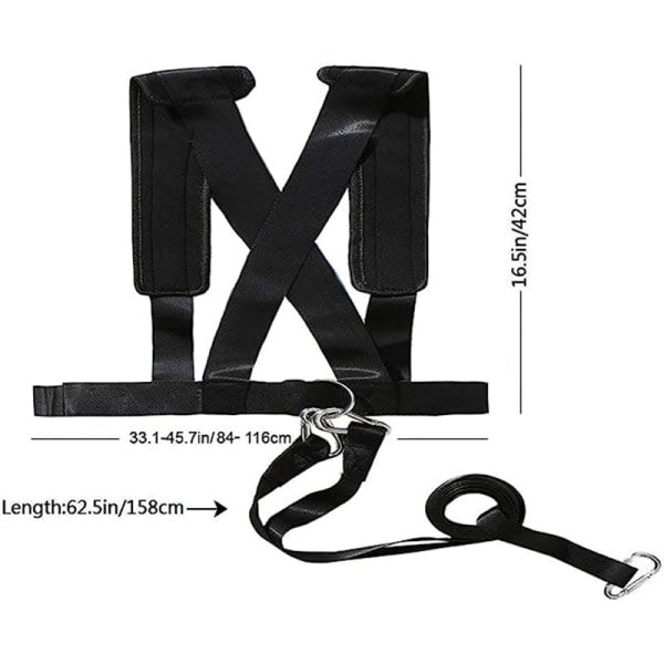 Sled Harness Tire Pull Harness Fitness Resistance Training Workout V1237-ZY-203-2893