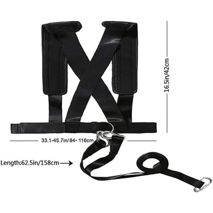 Sled Harness Tire Pull Harness Fitness Resistance Training Workout V1237-ZY-203-2893