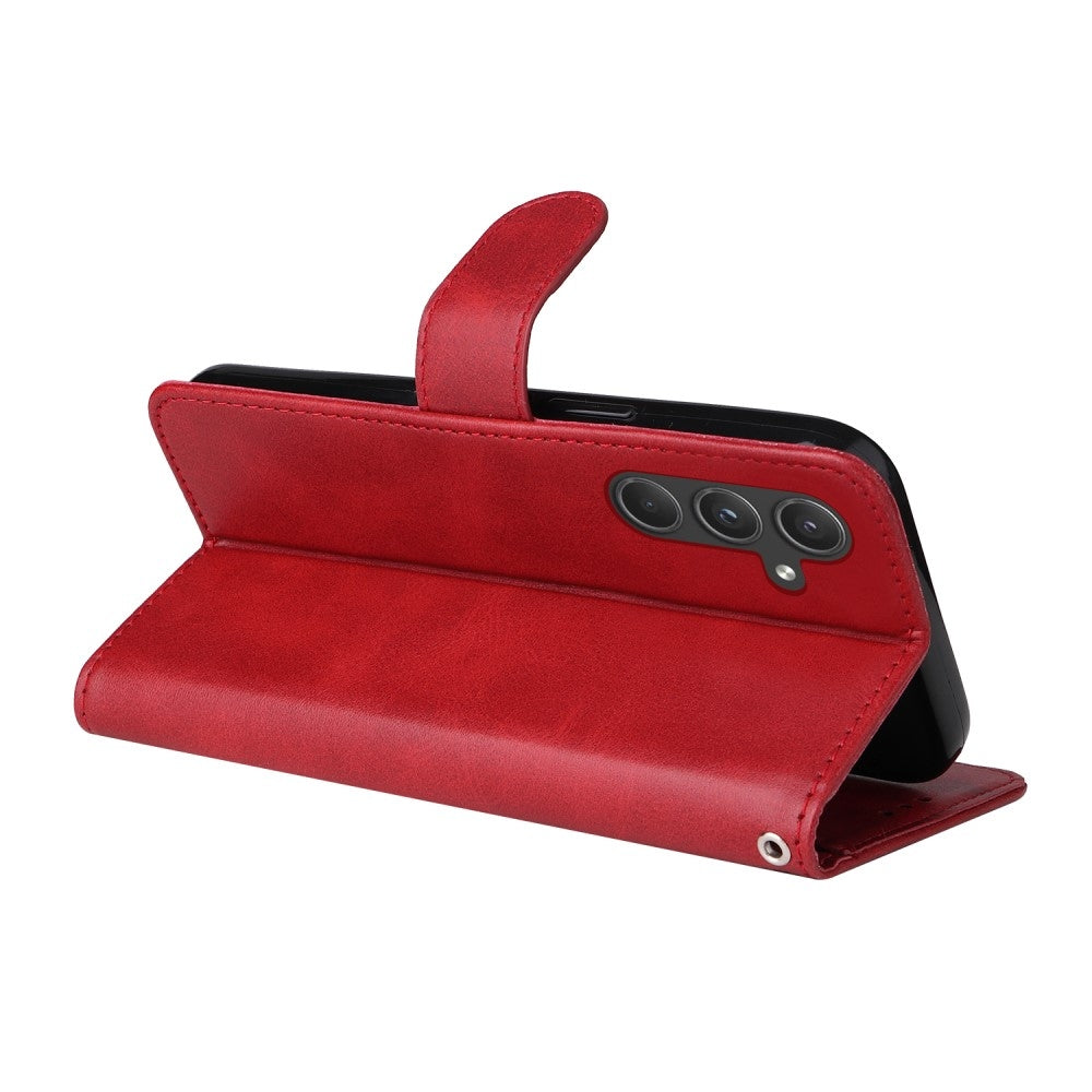 SKALO Samsung A55 5G PU Leather Wallet Case - Multiple Colors Red V1237-ZY-203-2895