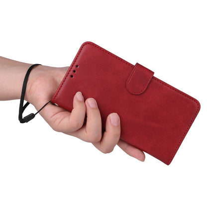 SKALO Samsung A55 5G PU Leather Wallet Case - Multiple Colors Red V1237-ZY-203-2895