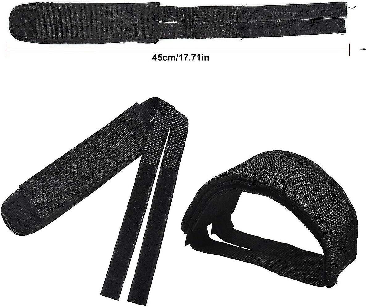 Pair Universal Bicycle Pedal Straps, Adjustable Non-Slip Double Adhesive Pedal Toe Clips Nylon Pedal Straps, V1237-ZY-203-2897