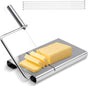 Cheese cutter with wire, cheese cutter for block cheese with 6 replacement wires, stainless steel cheese V1237-ZY-203-2900