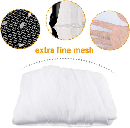 Mosquito net, large mosquito net with frame for king size bed, mosquito net for indoor and outdoor use (200 x V1237-ZY-203-2924