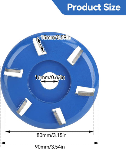 Wood router, wood milling, stump grinder angle grinder wood router 6 teeth chainsaw V1237-ZY-203-2948