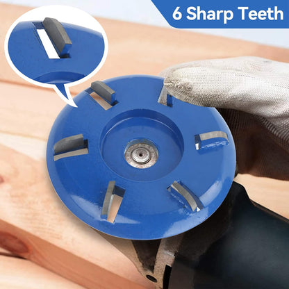 Wood router, wood milling, stump grinder angle grinder wood router 6 teeth chainsaw V1237-ZY-203-2948