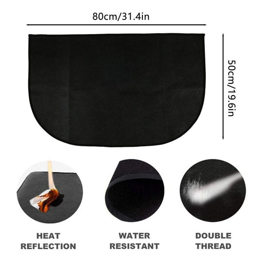 Fireproof Mat for Fireplace, Hearth & Grill Floor Protector 50X80CM V1237-ZY-203-2961