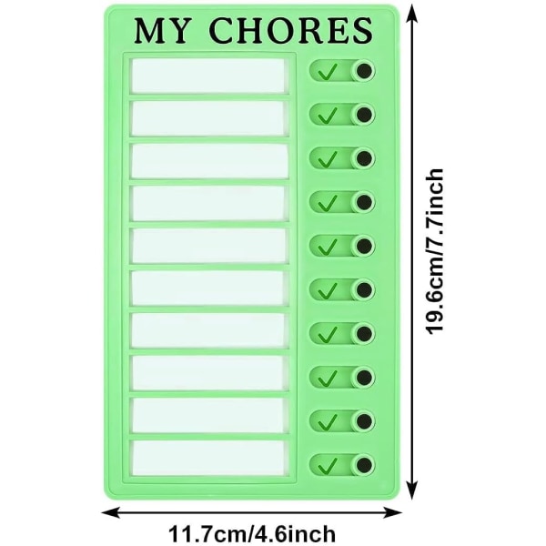 pcs checklist board - daily schedule to do list board memo - plastic chores chart with slider portable to do V1237-ZY-203-2964