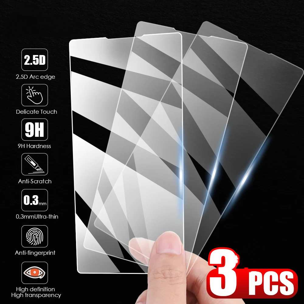 3pcs 0.26mm 2.5D Tempered Glass Screen Protector Compatible with Sony Xperia 1 III V1237-ZY-203-2974