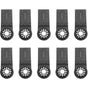 10pcs Oscillating Saw Blades, Oscillating Multitool Accessory Set, Universal Saw Blade for Dremel, Bosch, V1237-ZY-203-2980