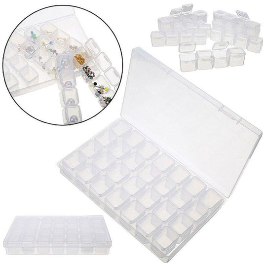 2-pack - Bead Storage 56 Compartments for Diamond Painting - Diamond Painting Transparent Transparent V1237-ZY-203-2992