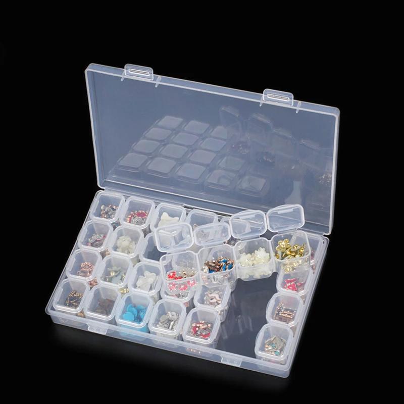 2-pack - Bead Storage 56 Compartments for Diamond Painting - Diamond Painting Transparent Transparent V1237-ZY-203-2992