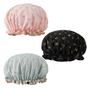 Shower Caps, 3-pack for women, waterproof and double layered V1237-ZY-203-3000