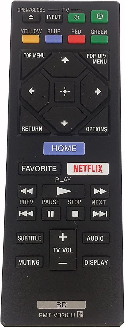 RMT-VB201U Remote Control for Sony Blu-ray DVD Player Remote Control BDP-BX370 BDP-S1700 BDP-S3700 V1237-ZY-203-3026