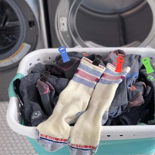 60 sock pins for washing machine and dryer, sock pins with hooks, sock holder washing machine, Dir V1237-ZY-203-3032
