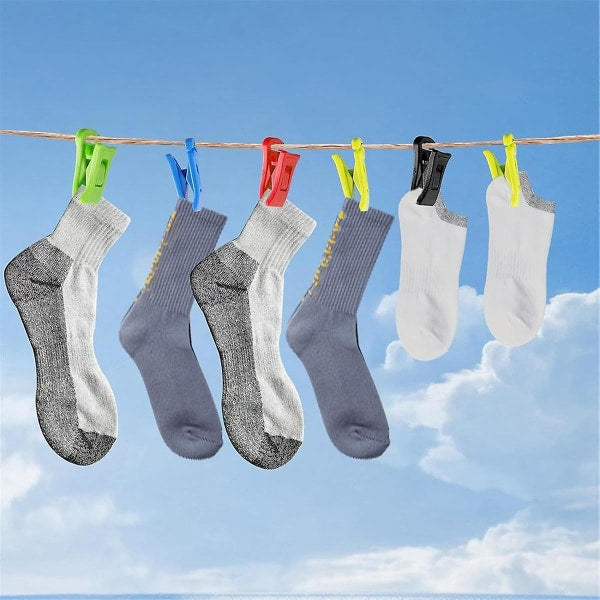 60 sock pins for washing machine and dryer, sock pins with hooks, sock holder washing machine, Dir V1237-ZY-203-3032