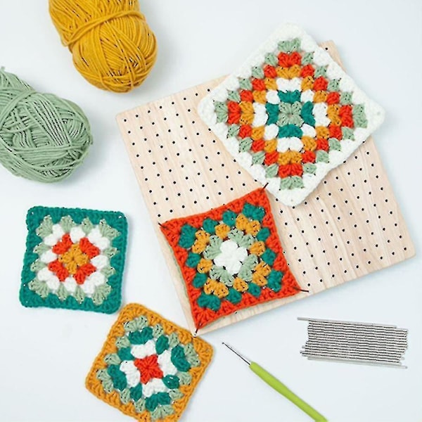 Boutique Wooden Crochet Blocking Board Knitting Blocking Mat with Bar Needles for Knitting & Crocheting V1237-ZY-203-3034
