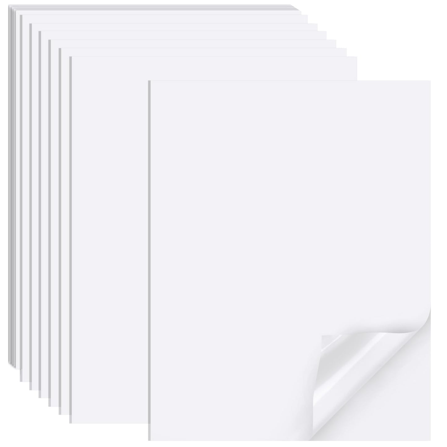 Printable Sticker Paper for Inkjet Printers, 50 Sheets A4 Matte Sticker Paper for Printers, Full Sheet V1237-ZY-203-3043