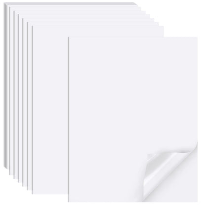 Printable Sticker Paper for Inkjet Printers, 50 Sheets A4 Matte Sticker Paper for Printers, Full Sheet V1237-ZY-203-3043