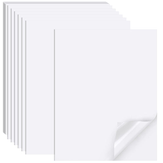 Printable Sticker Paper for Inkjet Printers, 50 Sheets A4 Matte Sticker Paper for Printers, Full Sheet V1237-ZY-203-3043
