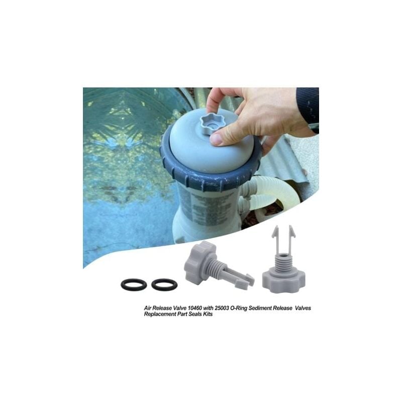 10460 Air Release Valve with O-Ring Replacement for Intex Filter Pumps 2811CA 2811EH 28121EH 10264 V1237-ZY-203-3047