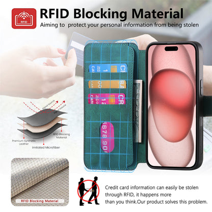 New Magnetic Two-in-one Separation Structure Mobile Phone Case - Card Holder RFID Anti-theft Brush - Suitable V1237-ZY-203-3050
