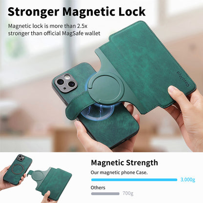 New Magnetic Two-in-one Separation Structure Mobile Phone Case - Card Holder RFID Anti-theft Brush - Suitable V1237-ZY-203-3050