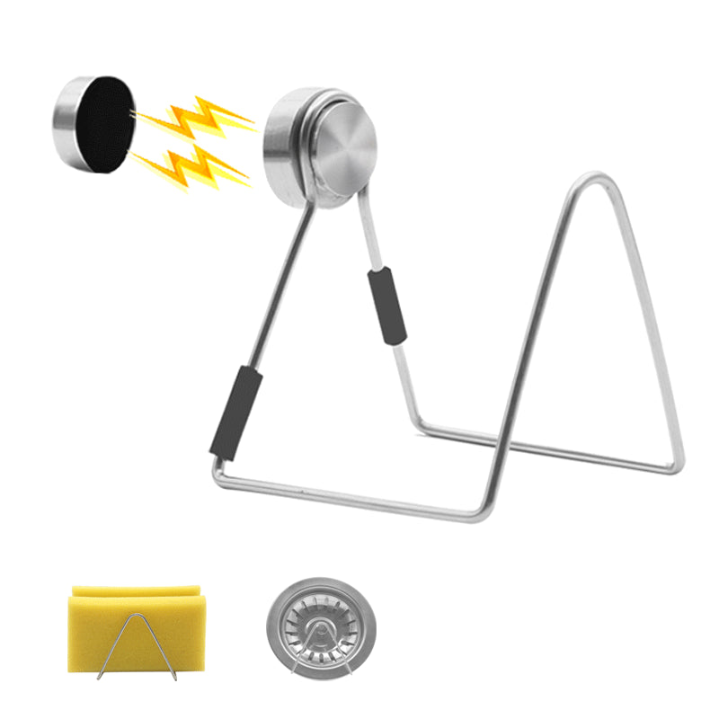 2-pack magnetic dishcloth holder for sink stainless steel V1237-ZY-203-3065