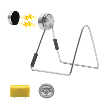 2-pack magnetic dishcloth holder for sink stainless steel V1237-ZY-203-3065