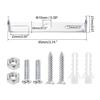 4-pack 95mm Ceiling Light Bracket - Compatible with Chandeliers & Pendant Lights - Holders & Accessories V1237-ZY-203-3073
