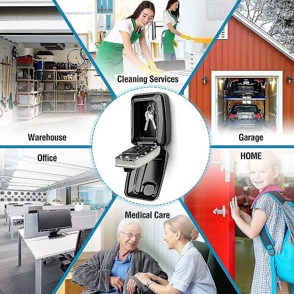 Waterproof key box wall mounted outdoor key box safe key box wall mounted key cabinet V1237-ZY-203-3084