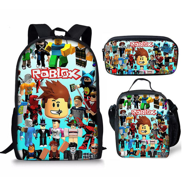 3D Roblox Backpack, Lunch Bag and Pencil Case, 3-pack pencil case V1237-ZY-203-3095