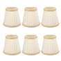 6pcs Small Lampshades Clip On Drum Light Shade Fabric For Chandeliers Light Bulbs Lighting Accessories V1237-ZY-203-3096