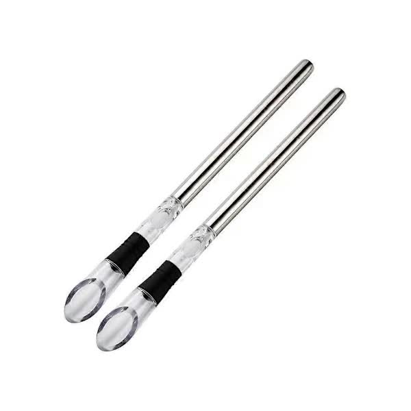 2-pack Wine Cooler Wine Bottle Cooler Stainless Steel Wine Chiller Wine Decanter with Wine Aerator V1237-ZY-203-3116